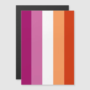 Lesbische Pride-Flagge (5 Streifen) Magneteinladung