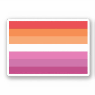 Lesbische Pride-Flagge Aufkleber