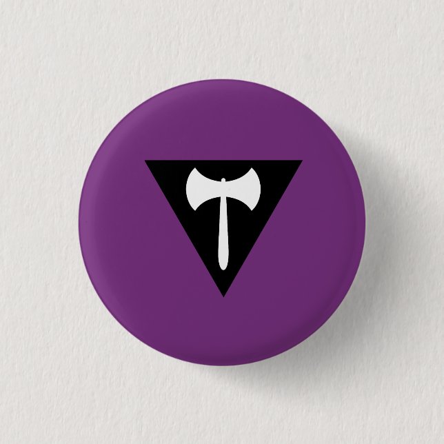 Lesbische Pride-Flagge Button (Vorderseite)