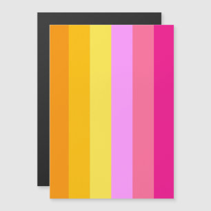 Lesbische Pride-Flagge (Dämmerung) Magneteinladung