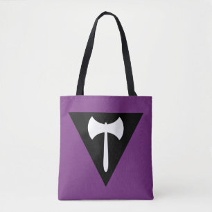 Lesbische Pride-Flagge Lila Axt