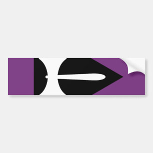 Lesbische Pride-Flagge Lila Axt Autoaufkleber