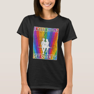 Lesbische Pride Lgbt Gay Bisexual Women Kiss Girls T-Shirt