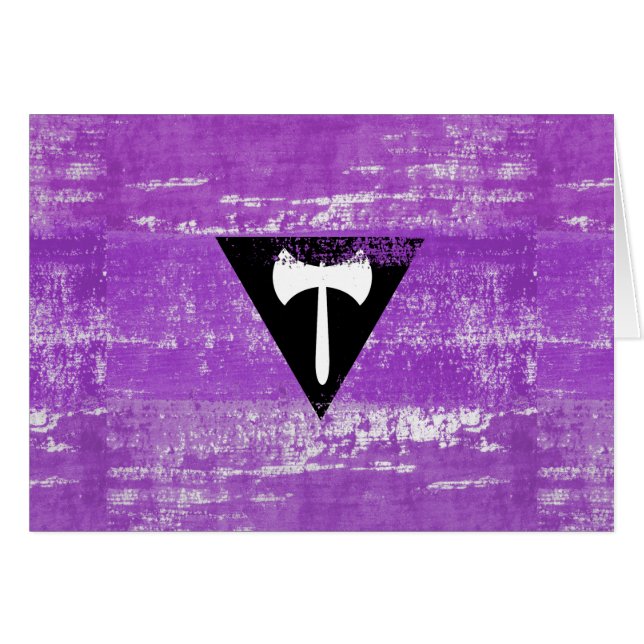 Lesbische Pride Paint (Labrys) (Vorderseite (Horizontal))
