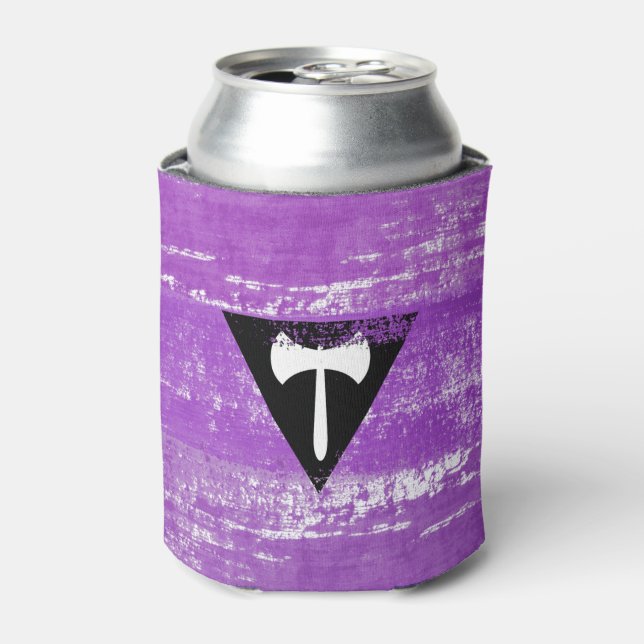 Lesbische Pride Paint (Labrys) Dosenkühler (Kanne Vorderseite)