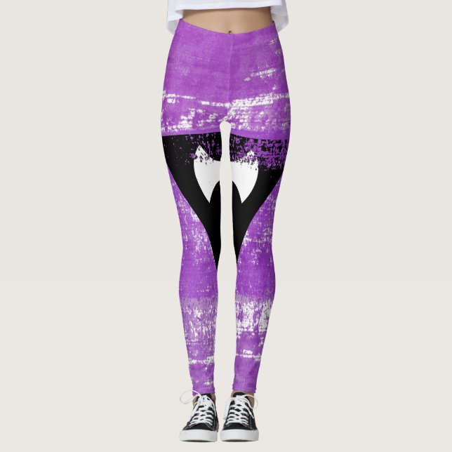 Lesbische Pride Paint (Labrys) Leggings (Vorderseite)