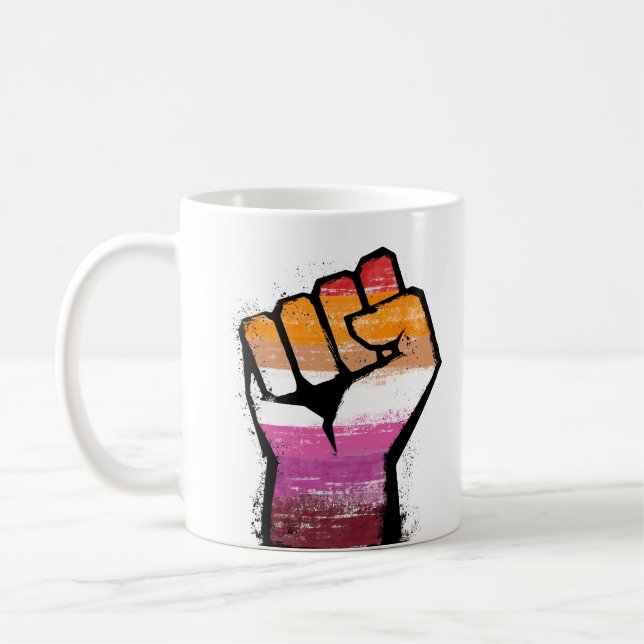 Lesbische Protestkaffee-Tasse Kaffeetasse (Links)