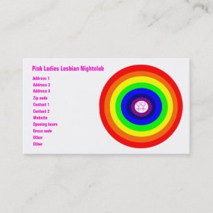 Lesbische Rainbow Custom Business Card Visitenkarte