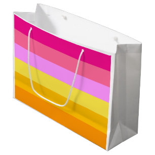 Lesbische Regenbogenflagge (Dämmerung) Große Geschenktüte