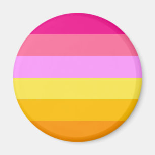 Lesbische Regenbogenflagge (Morgendämmerung) Magnet