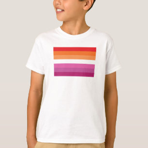 Lesbische Regenbogenflagge (Sonnenuntergang) T-Shirt