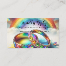 Lesbische, schwule, lesbische, LGBTQ-Hochzeitskart Begleitkarte