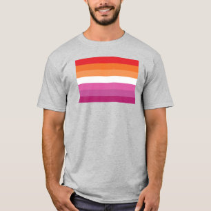 Lesbische Stolperflagge (Sunset) T-Shirt