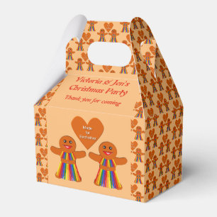 Lesbische Weihnachtsgingerbrot Ladys Couple Custom Geschenkschachtel