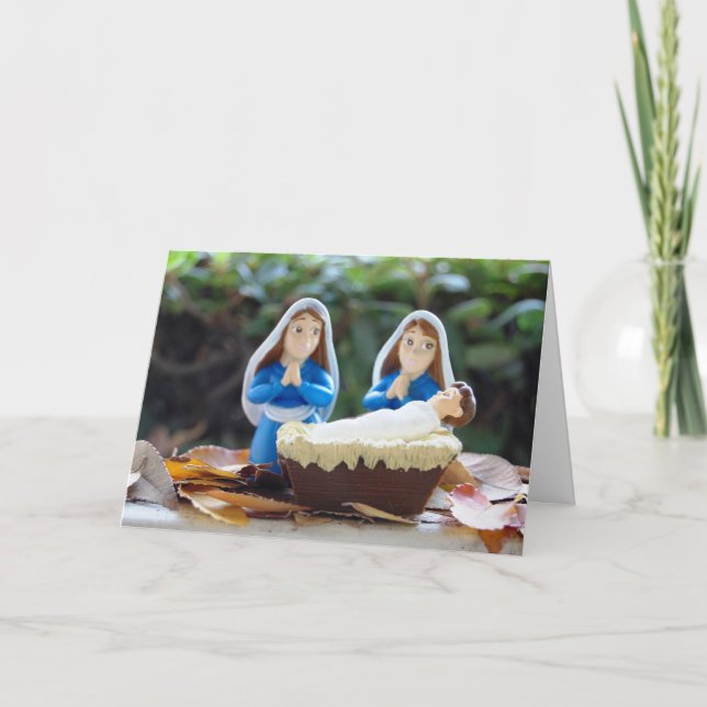 Lesbische Weihnachtskarte Feiertagskarte (Vorderseite)