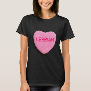 Lesbische Zuckerherz T-Shirt