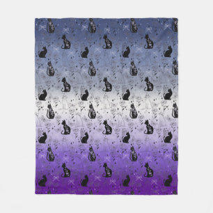 Lesbischer Butch-Stolz Schwarze Katze - Mystische Fleecedecke
