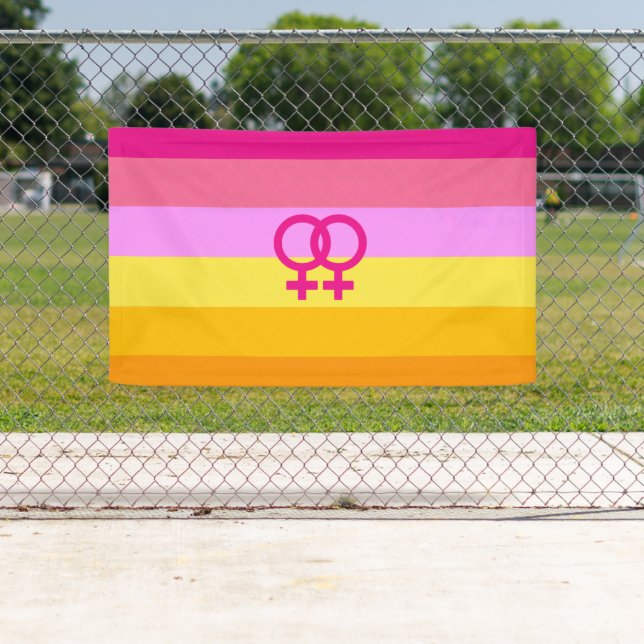 Lesbischer Dawn Pride WLW Banner (Insitu)