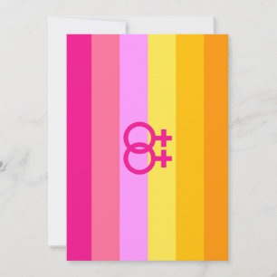 Lesbischer Dawn Pride WLW Feiertagskarte