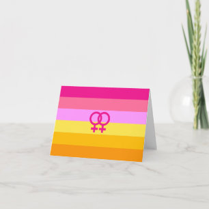 Lesbischer Dawn Pride WLW Karte