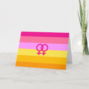 Lesbischer Dawn Pride WLW Karte