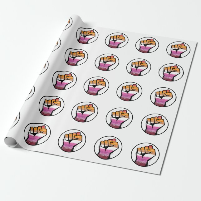 Lesbischer Fistzirkel Geschenkpapier (Ungerollt)