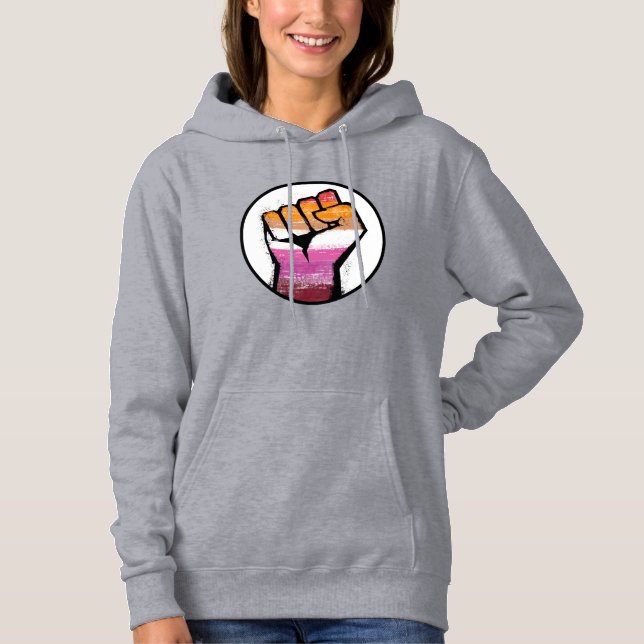 Lesbischer Fistzirkel Hoodie (Vorderseite)