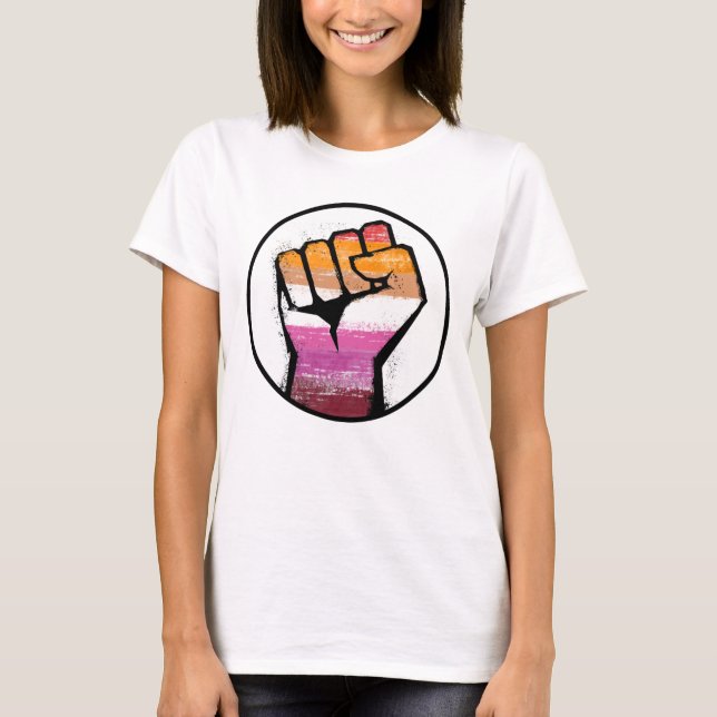 Lesbischer Fistzirkel T-Shirt (Vorderseite)