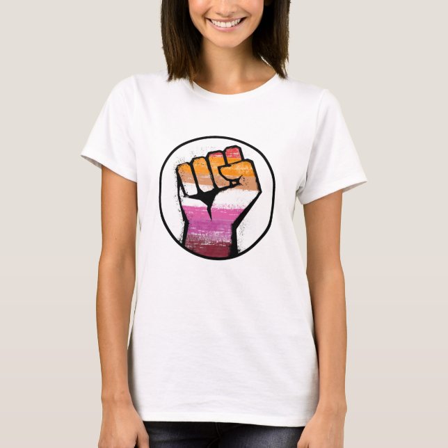 Lesbischer Fistzirkel T-Shirt (Vorderseite)