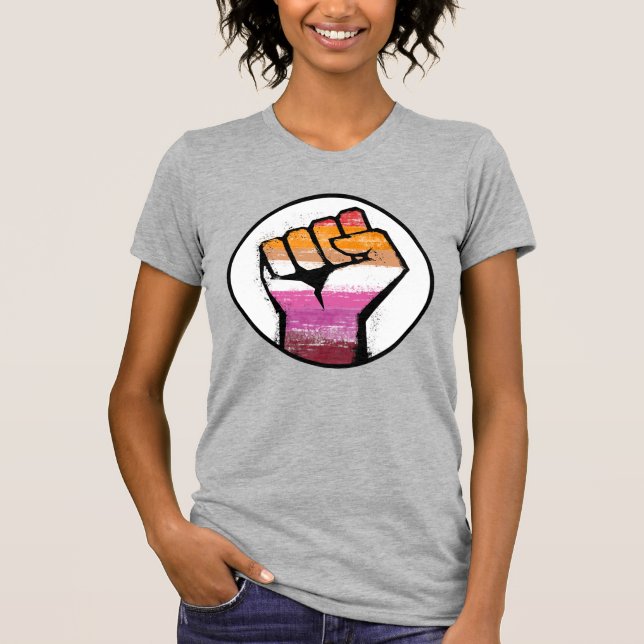 Lesbischer Fistzirkel T-Shirt (Vorderseite)
