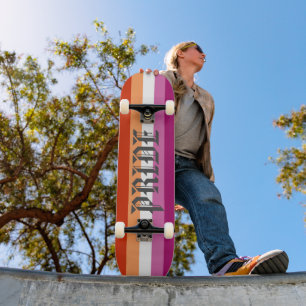 Lesbischer Flaggenstand Skateboard