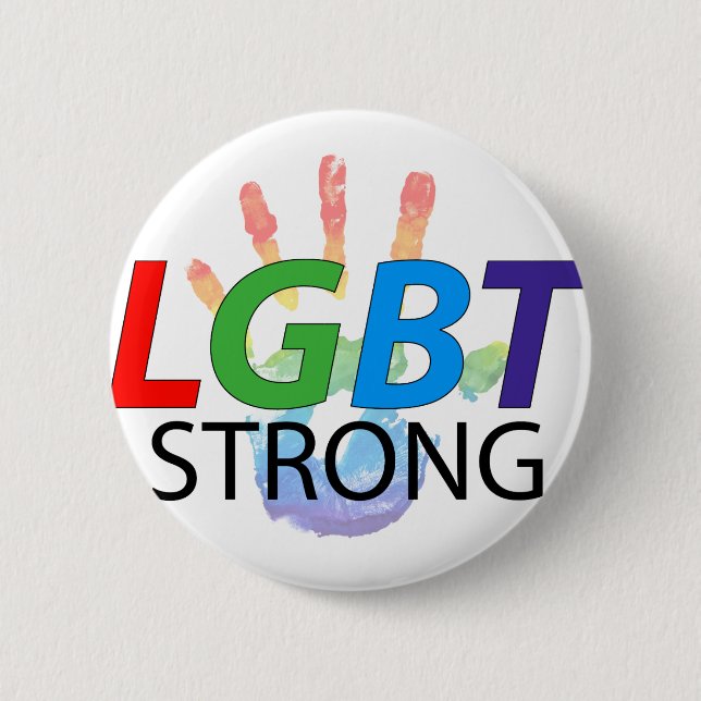 Lesbischer Gay BiSexual Transgender LGBT Pride Button (Vorderseite)