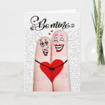Lesbischer Partner Meiner Valentinstag Finger Paar