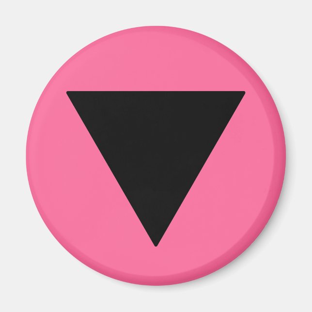 Lesbischer Pride Black Triangle Magnet (Vorne)