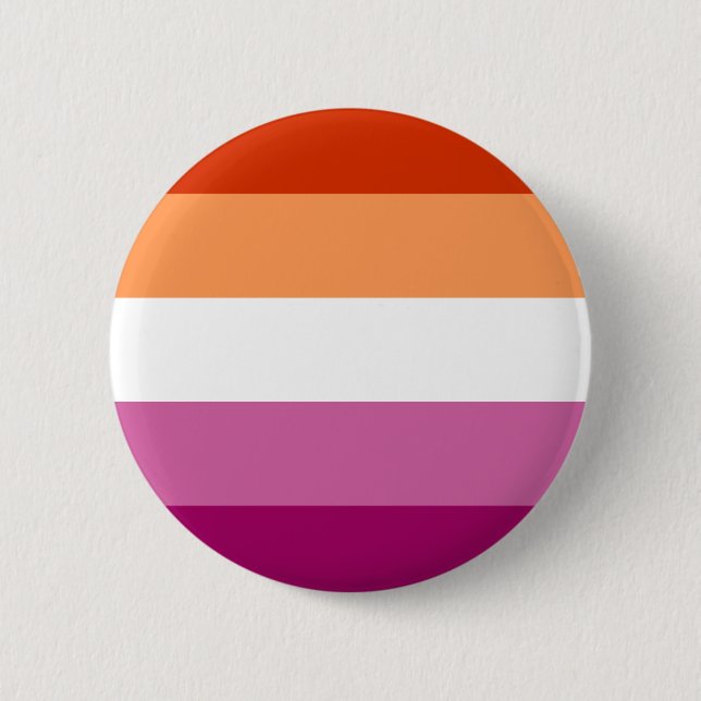 Lesbischer Pride Flag LGBT Pride Button (Vorderseite)