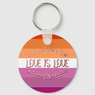 Lesbischer Pride Month Liebe ist Liebe Schlüsselan Schlüsselanhänger