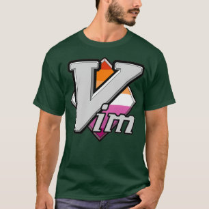 Lesbischer Pride Vim Logo T-Shirt