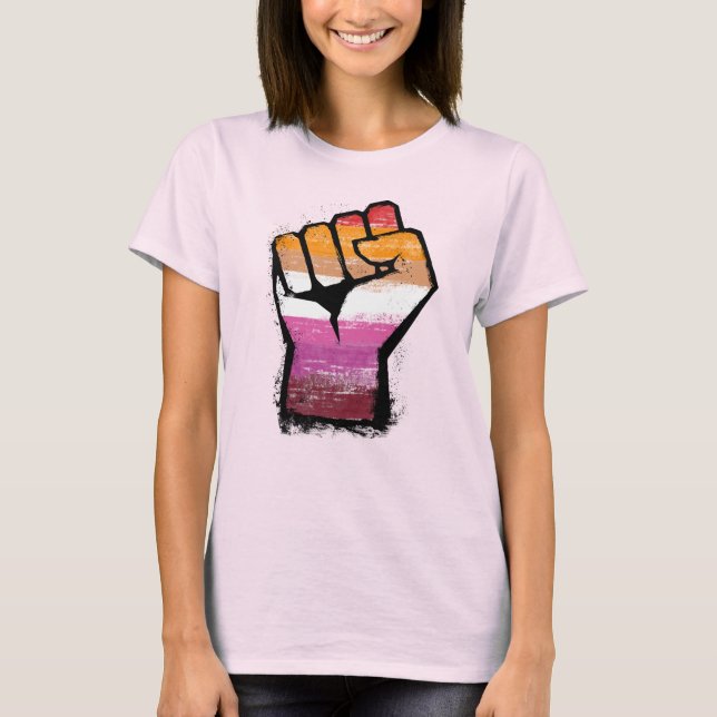 Lesbischer Prix Fist T - Shirt (Vorderseite)
