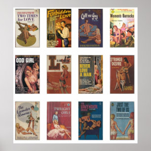 Lesbischer Pulp Poster