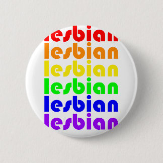 Lesbischer Regenbogen Button