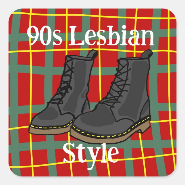 Lesbischer Sticker der 90er Jahre (Vorderseite)