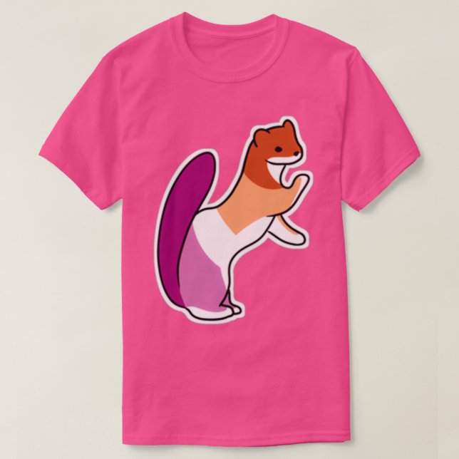 Lesbischer Stoat T-Shirt (Design vorne)