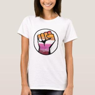 Lesbischer Stolzfaustkreis T-Shirt