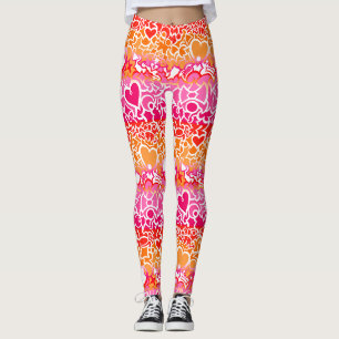 Lesbischer Sunset Pride Squiggle Leggings