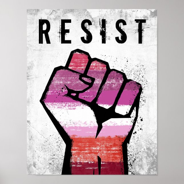 Lesbischer Widerstand Poster (Vorne)