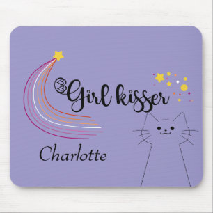 Lesbisches Mädchen-Kisser-Mauspad Mousepad