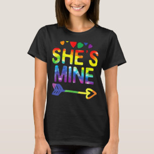 Lesbisches Paar Sie ist meine Matching LGBT Pride  T-Shirt