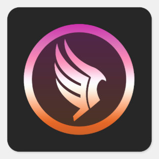 Lesbisches Pride Paragon Mass Effect Icon Quadratischer Aufkleber