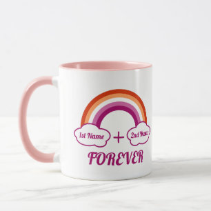 Lesbisches Stolz-Design /ein paar Tasse