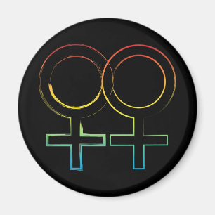 Lesbisches Symbol Magnet